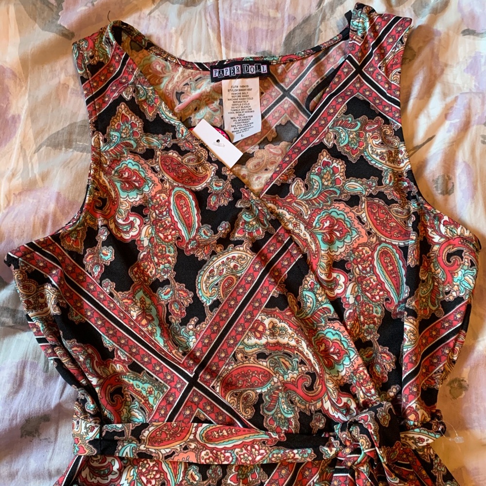 NWT Paisley Paper Doll Dress
